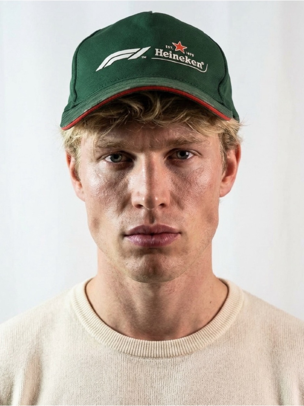 Formula 1 Heineken Baseball Cap Green Adjustable Strap Men's